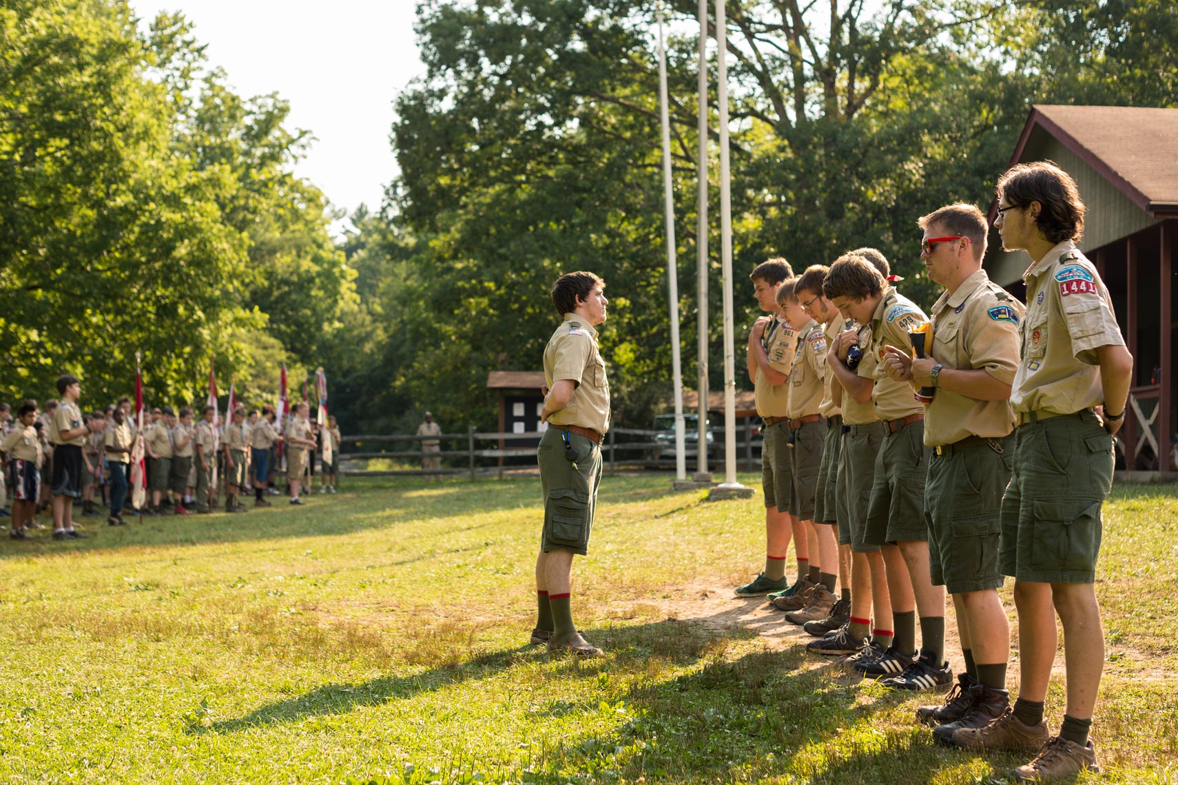 boy scouts flag ceremony, washington dc photojournalism