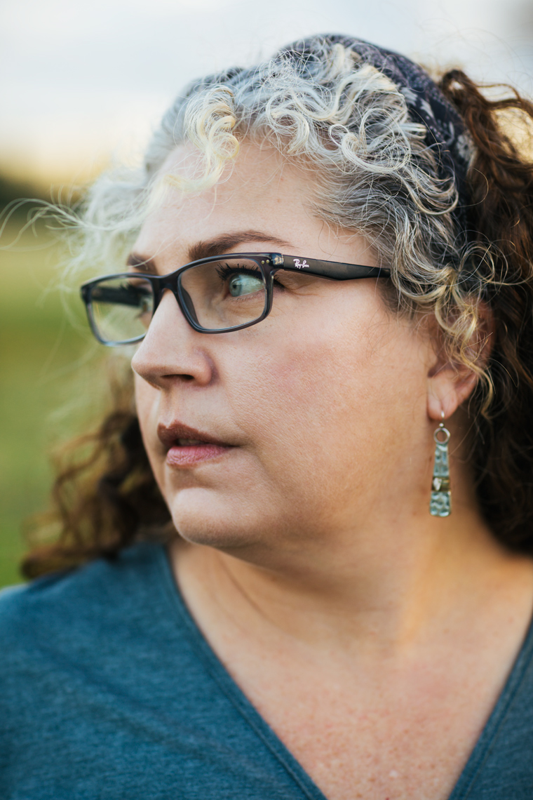 woman with gray streak in hair with glasses, washington dc commercial photography